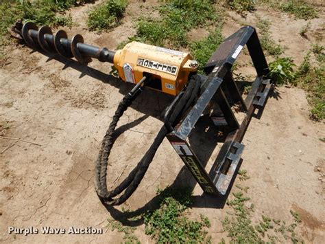 belltec auger for skid steer for sale|used belltec post hole digger.